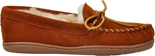 Miniatura 6 de Minnetonka Moc de suela dura de oveja para mujer, Tan dorado