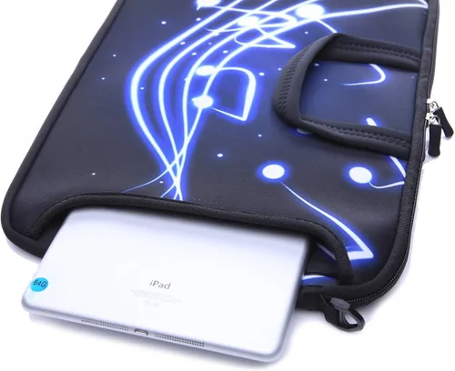 Miniatura 4 de Funda de neopreno para portátil de 14 pulgadas con correa para el hombro para portátil de 14 pulgadas, MacBook/Ultrabook/Chromebook