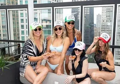 Miniatura 8 de Funky Junque Gorra de béisbol de malla para mujer, para despedida de soltera