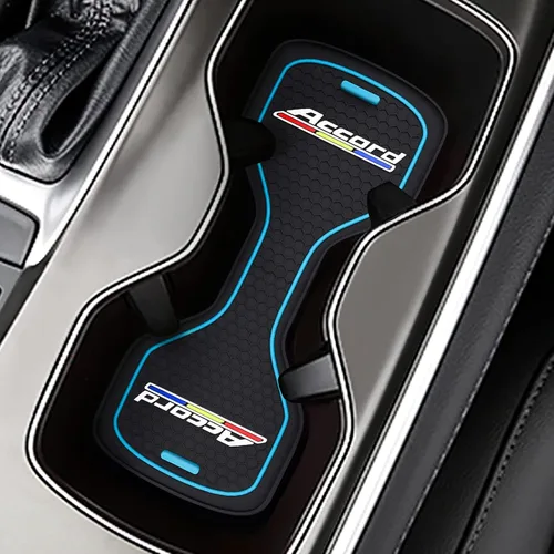 Portavasos para automóvil compatible con accesorios Accord, posavasos impermeables, tapete antideslizante para portavasos de automóvil para Accord