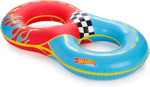 Miniatura 2 de Hot Wheels & FUNBOY - Flotador de doble tubo para niños, 2 personas, 60 pulgadas, tamaño grande
