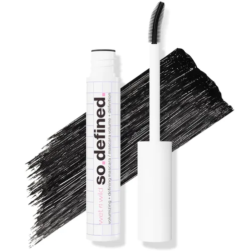 Miniatura 11 de wet n wild Máscara de pestañas So Defined, voluminizadora y alargadora con una fórmula infundida con aceite de ricino construible, aplicación