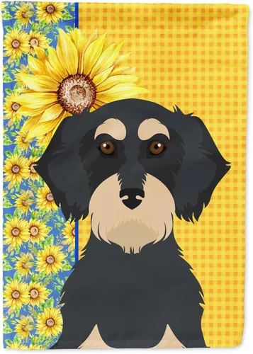 Miniatura 90 de Caroline's Treasures WDK5331CHF - Bandera de verano con diseño de girasoles rojos y blancos, manga grande, para porche, para colgar en la pared