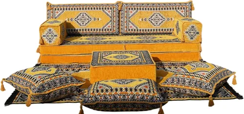 Miniatura 18 de arabicsofa Sofá de piso árabe Jalsa - Sofá tradicional hecho a mano para sala de estar