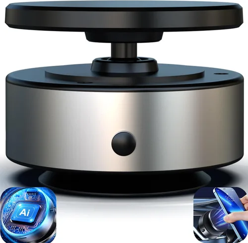 Miniatura 9 de Soporte magnético para teléfono al vacío, soporte de teléfono con ventosa giratoria de 360 grados con ventosa eléctrica, adecuado para automóvil