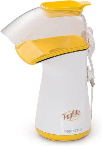 Miniatura 15 de Presto 04869 Popcorn - Taza medidora integrada + mantequilla derretida, fácil de limpiar, envoltura de cable integrada, 18 tazas, aguamarina/blanco