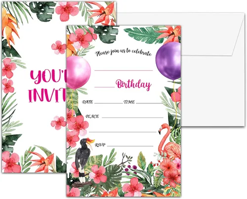 Miniatura 5 de Invitaciones para fiesta de primer cumpleaños, invitaciones de cumpleaños con purpurina de globo, invitaciones de cumpleaños de doble cara