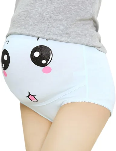 Miniatura 3 de Cotton Whisper 3 paquetes de pantys ajustables con estampado de sonridad de embarazo maternidad
