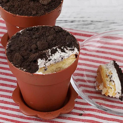 Miniatura 4 de Paquete de 50 vasos de postre en maceta de 6.1 fl oz de plástico de 6 onzas con tapa y cuchara, taza de degustación de aperitivos, adecuada