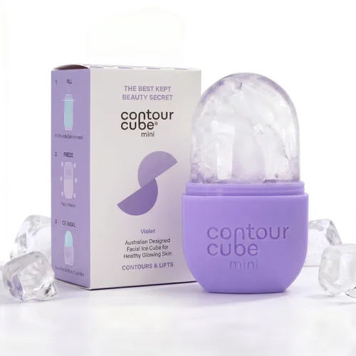 Miniatura 10 de Contour Cube Mini rodillo de hielo revolucionario para esculpir y deshinchar - Rodillo de hielo facial y masajeador - Molde de hielo para la cara