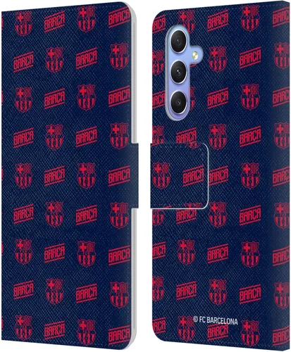 Miniatura 222 de Head Case Designs Funda de piel con licencia oficial del FC Barcelona Barca Crest Graphics para Samsung Galaxy A06 4G