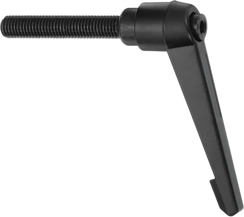 Miniatura 15 de uxcell Perillas ajustables M5 x 0.472 in, mango de rosca macho, botón de trinquete de liberación rápida, perno giratorio para maquinaria de torno