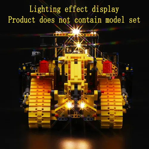 Miniatura 6 de GEAMENT Kit de luces LED compatible con Lego Cat D11 niveladora controlada por aplicación – para el juego de modelos Technic 42131
