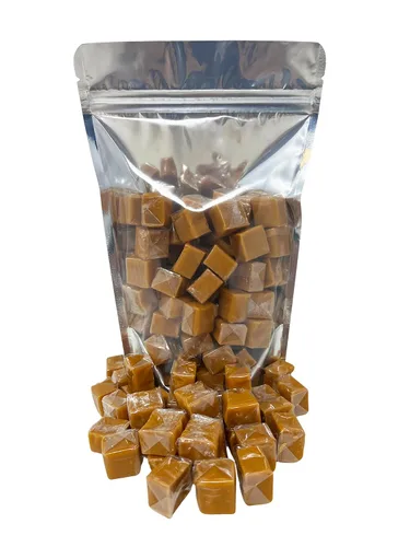 Miniatura 4 de Dulces especiales de vacaciones de caramelo de vainilla suave - 1 lb - Golosinas gourmet de caramelo cuadrado de vainilla masticable al