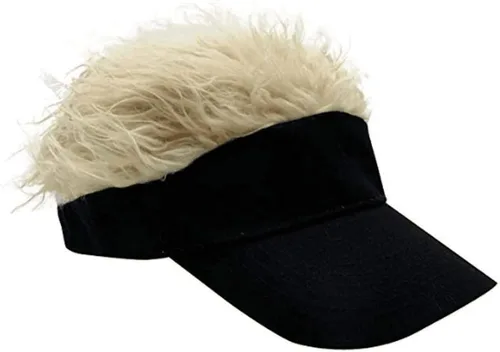 YEKEYI Novedad Equipo Wear Riding Sombreros Unisex Ciclismo Bicicleta Cap Fake Hair Wig Visor