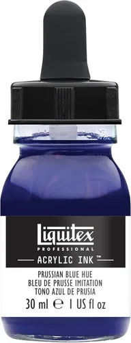Miniatura 57 de Liquitex - Pintura acrílica profesional INK! Jarro de 1 onza, color blanco de titanio Bronce Rico Iridiscente