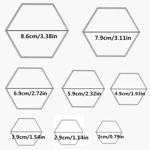 Miniatura 2 de U/D Cliay - 32 moldes de plantillas de metal para plantillas de corte, 4 formas diferentes para álbumes de recortes, álbumes, manualidades de papel