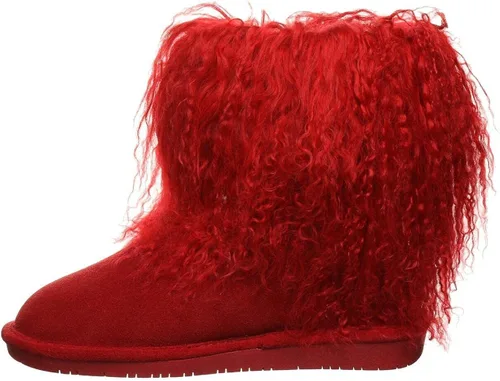 BEARPAW Boo para mujer varios colores botas de gamuza clásica botas sin cordones para mujer botas de invierno cómodas Blanco