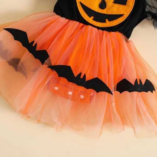 Miniatura 5 de Conjunto de 2 piezas para bebé recién nacida, con volantes, para Navidad, Halloween