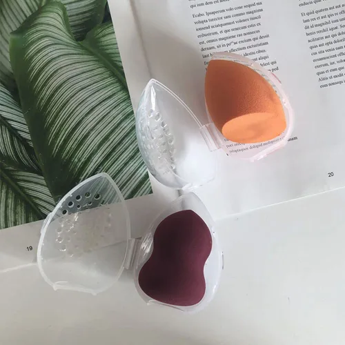 Miniatura 7 de Paquete de 4 esponjas de maquillaje para licuadora de belleza, estuche de viaje para secar y almacenar maquillaje esponja de base de belleza