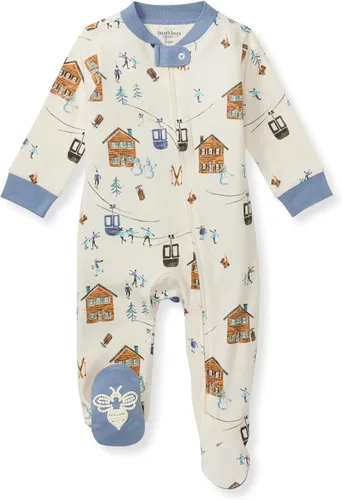 Miniatura 257 de Burt's Bees Baby - Pijama de una pieza para bebé, mameluco para dormir y jugar, algodón 100% orgánico, cremallera frontal