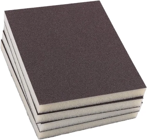 Miniatura 30 de Utoolmart 12 bloques de lijado de esponja de lijado, grano 180 húmedo, seco, lavable y reutilizable, esponja de papel de lija para muebles de 12