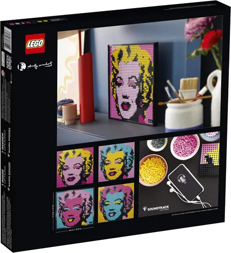 Miniatura 5 de LEGO Art Andy Warhol's Marilyn Monroe 31197 Kit de construcción coleccionable para adultos; un excelente regalo para adultos para hacer