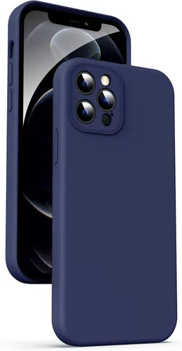 Miniatura 8 de Supdeal Funda de silicona líquida para iPhone 12 Pro Max, [protección de cámara] [antihuellas dactilares] [carga inalámbrica] Funda protectora de 4