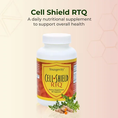 Miniatura 2 de Youngevity Resveratrol Cúrcuma Quercetina RTQ Cell Shield - 60 Cápsulas (Paquete de 2)