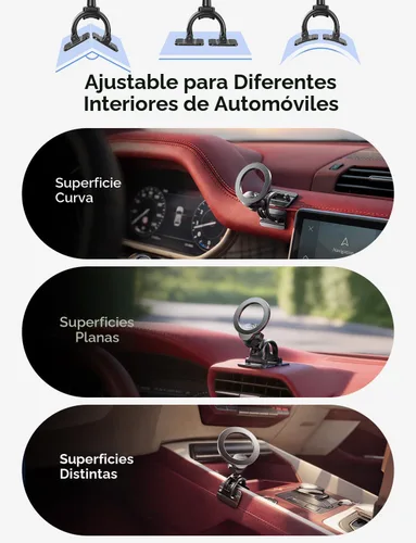 Miniatura 4 de LISEN Soporte magnético para teléfono MagSafe para automóvil, accesorios de automóvil para mujeres y hombres [2025 Ultra], soporte magnético