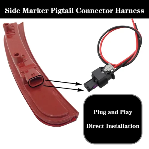 Miniatura 4 de Arnés de conector de coleta de marcador lateral para Dodge Charger 2015-2022