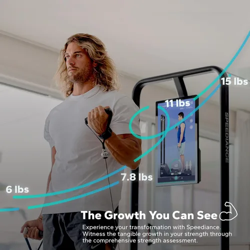 Miniatura 5 de Speediance Gym Monster Smart Home Gym, máquina de entrenamiento de fuerza multifuncional, estación de entrenamiento de jaula de potencia Smith