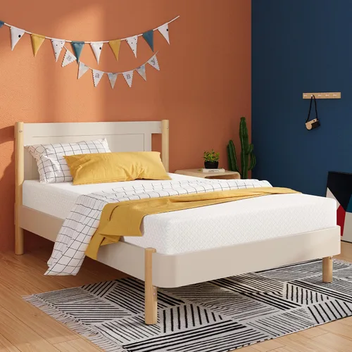 Miniatura 9 de MLILY EGOHOME - Colchón individual para niños y adultos, cama individual, de 5 pulgadas, de espuma viscoelástica refrescante de gel de té verde