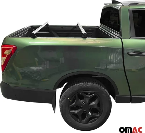 Miniatura 9 de OMAC Portaequipajes para cama de maletero para Nissan Frontier 2005-2021, gris, 2 piezas antirrobo para viajes, kayak, canoa, surf, esquí