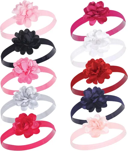 Miniatura 8 de Hudson Baby - Diademas de algodón y sintéticas, talla 0-24 meses Floral azul