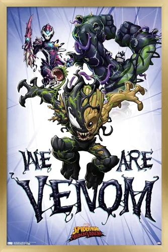 Miniatura 21 de Trends International Marvel Comics TV - Póster de pared de Spider- Man: Maximum Venom - We Are Venom, 22.375 x 34 pulgadas, versión enmarcada