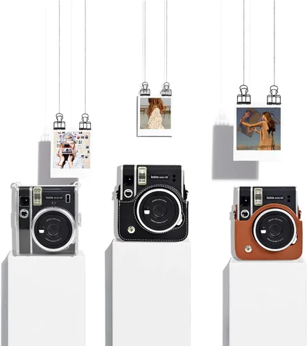Miniatura 6 de Rieibi Funda protectora para Fujifilm Instax Mini 40, funda de piel sintética para cámara instantánea Fuji Instax Mini 40 - Mini 40 Funda de bolsa
