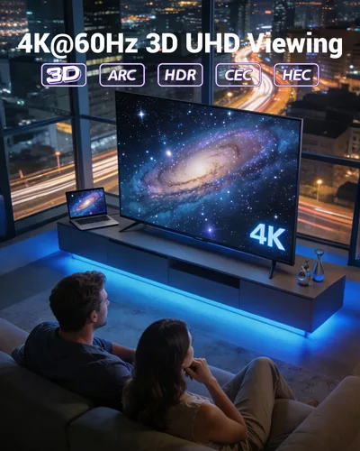 Miniatura 3 de VCE Paquete de 5 conectores HDMI Keystone, hembra a hembra, cable HDMI Pigtail 4K HDMI2.0 acoplador Keystone para placa de pared Keystone, TV