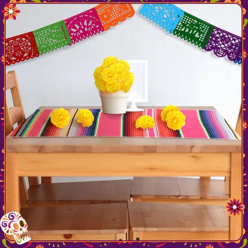 Miniatura 5 de Funtery 50 cabezas de flores de caléndula a granel, decoración del día de los muertos, decoración de altar de ofendas, día de muertos, 9 piezas