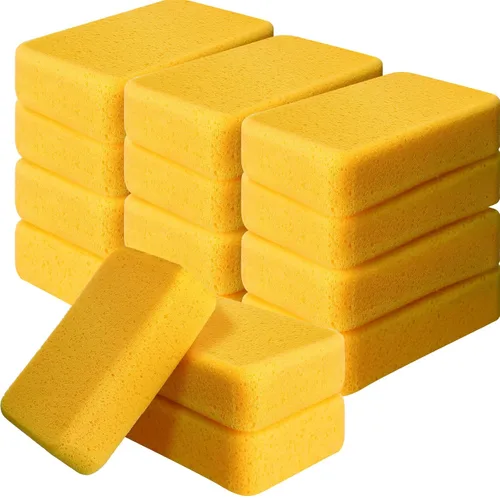 Miniatura 9 de Tioncy 6 esponjas grandes a granel de 7.5 x 5.5 x 1.9 pulgadas, lechada de espuma para lavado de autos, esponja de limpieza y lavado, espuma