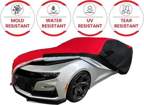 Miniatura 3 de Camaro Ultraguard Plus 2010-2023 - Funda para automóvil, protección para interiores y exteriores, resistente al agua, 300 denier, ajuste Negro