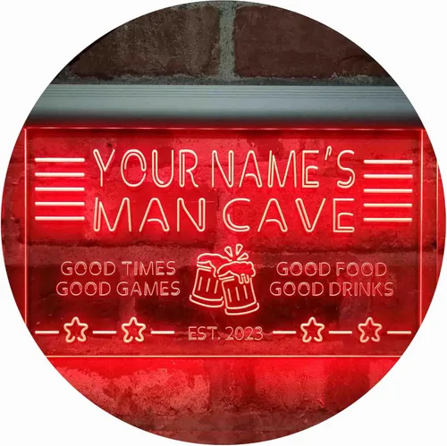Miniatura 28 de ADVPRO Letrero de neón LED multicolor personalizado con texto en inglés "Man Cave Home Bar Est. Year", 32 x 24 pulgadas st4s86-x0012a-tm-c Varios