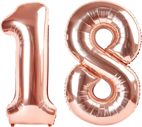 Miniatura 43 de Globos de números de 5 globos de 40 pulgadas, decoraciones de cumpleaños azules para niños y niñas, globos de números azul marino grandes