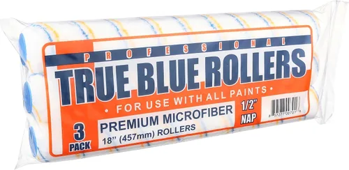 Miniatura 2 de Fundas para rodillos de pintura profesionales True Blue de 18 pulgadas, 18 pulgadas, mejores para todos los tipos de superficies de pintura, paquete