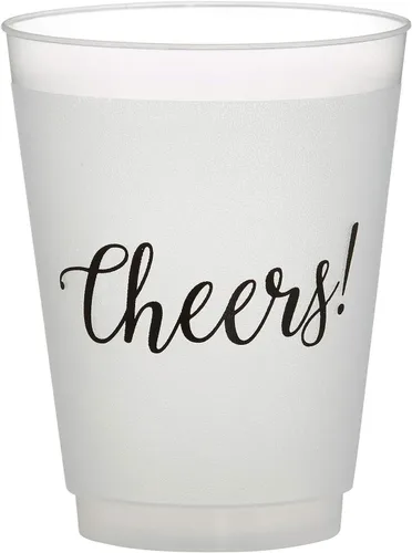 Miniatura 18 de Santa Barbara Design Studio Party Shot Glass - 10 vasos reutilizables de plástico sin BPA, 2 onzas, tequila de sal y lima
