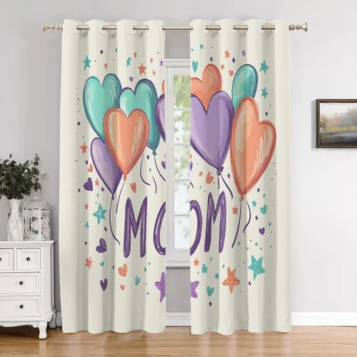 Miniatura 86 de Cortinas opacas de poliéster multicapa para cafetería, con diseño de diamantes, 2 unidades, 26 x 24 pulgadas