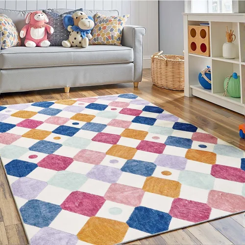 Miniatura 37 de jinchan Alfombra a rayas de 2 x 3 para entrada, alfombra de cocina, tapete pequeño, antideslizante, ligero, de bajo perfil, decoración para entrada