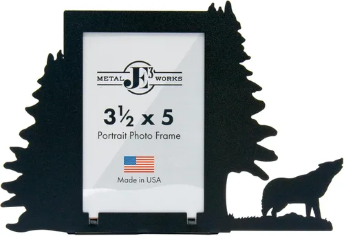 Miniatura 13 de Innovative Fabricators, Inc. Marco de fotos Wildlife, fabricado en Estados Unidos, osos y pinos, paisaje de 3.5 x 5 pulgadas