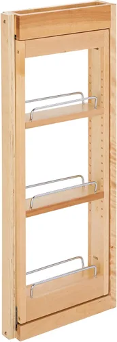 Rev-A-Shelf Organizador de pared extraíble para armario de cocina, organizador de despensa deslizante con cierre suave en varios tamaños, madera de