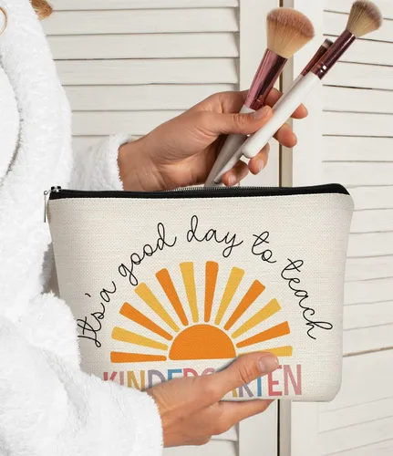 Miniatura 2 de Regalos para Profesores Bolsa de Maquillaje - Bolso de Supervivencia para Profesores Boho Sunshine, Bolso de Cosméticos, Regalos de Cumpleaños